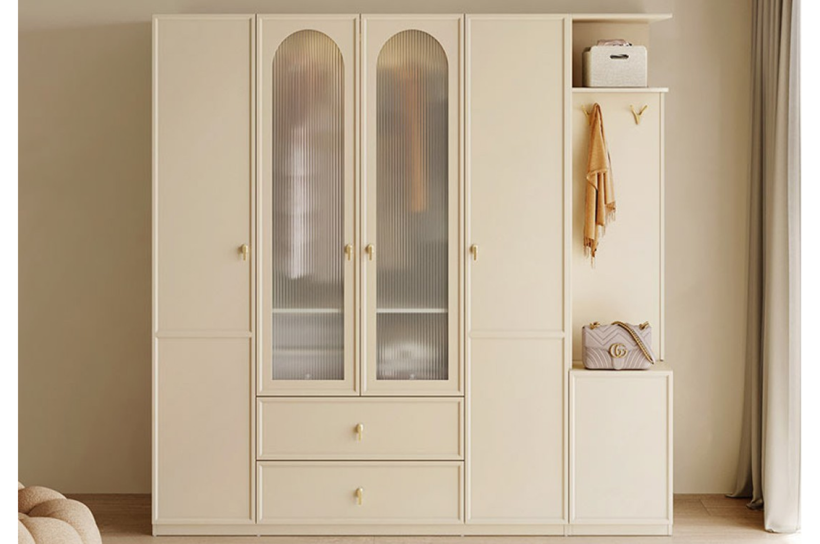 Colette 5 Doors Wardrobe (2.00m)