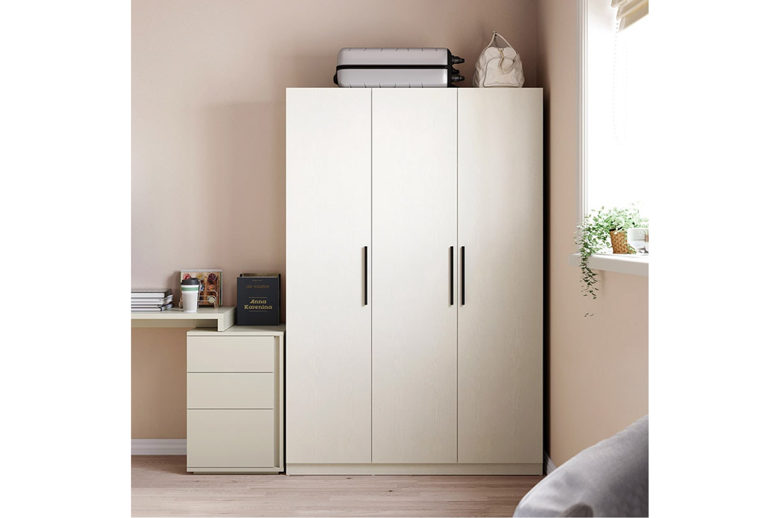 Miles 3 Doors Wardrobe (1.20m)